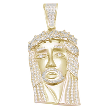 Load image into Gallery viewer, Jesus Micro Pave Pendant