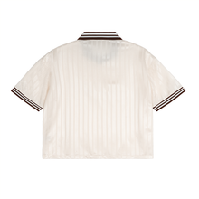 Load image into Gallery viewer, Mercy World Contrast Stripes Polo Collar T-Shirt