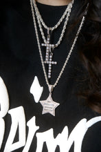 Load image into Gallery viewer, A Star Pendant Necklace worn round the neck of a person