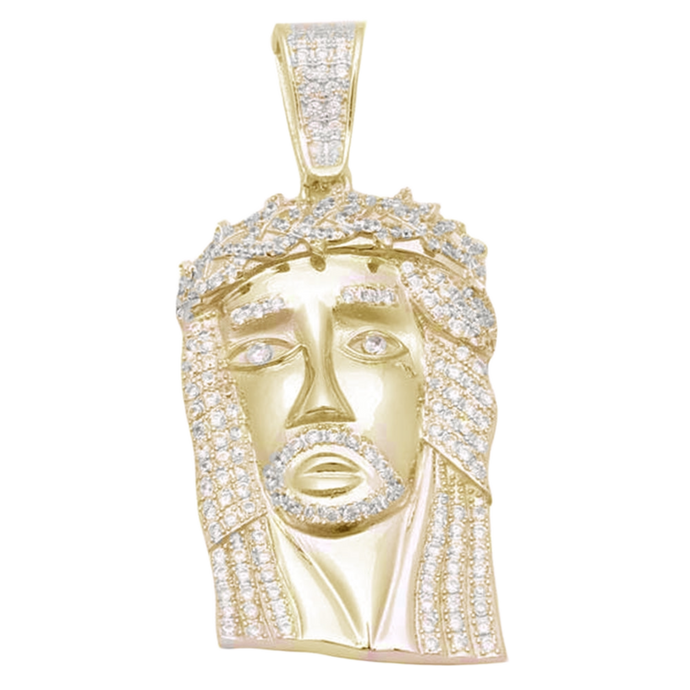 Jesus Micro Pave Pendant
